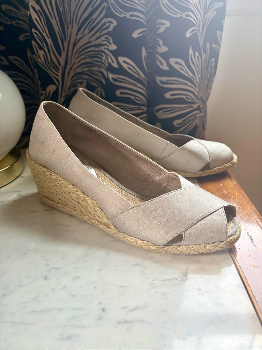 Lauren Ralph Lauren Cecilia Wedge Espadrille Sandals, Size 11